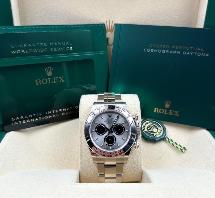 Rolex Daytona White Gold Grey Silver Dial Ghost 126509 Unworn 2023
