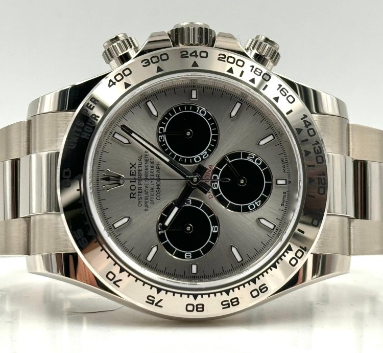 Rolex Daytona White Gold Grey Silver Dial Ghost 126509 Unworn 2023