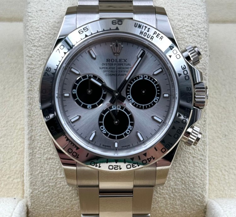 Rolex Daytona White Gold Grey Silver Dial Ghost 126509 Unworn 2023