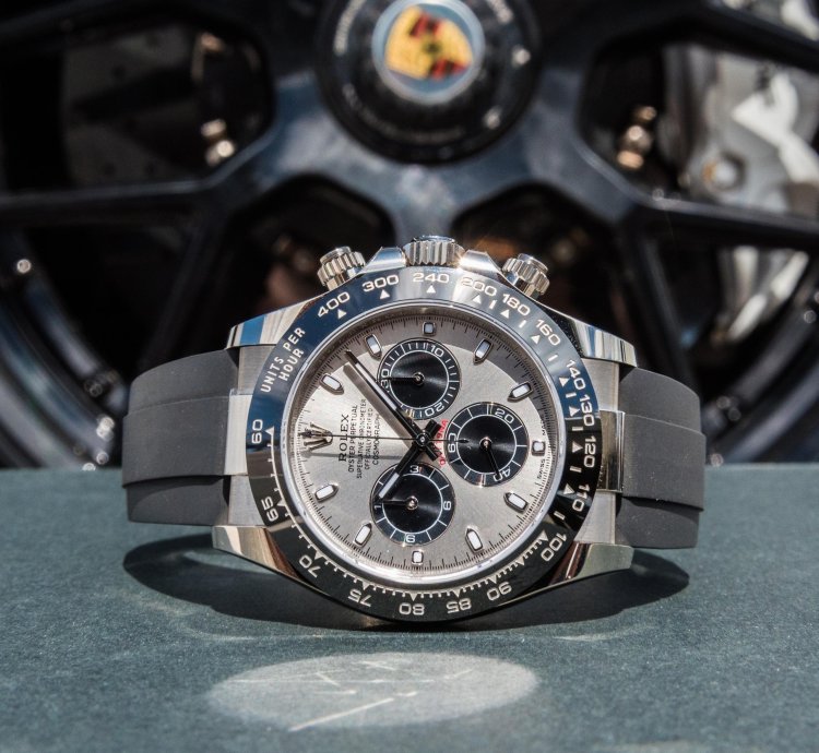 Rolex Daytona White Gold On Oysterflex