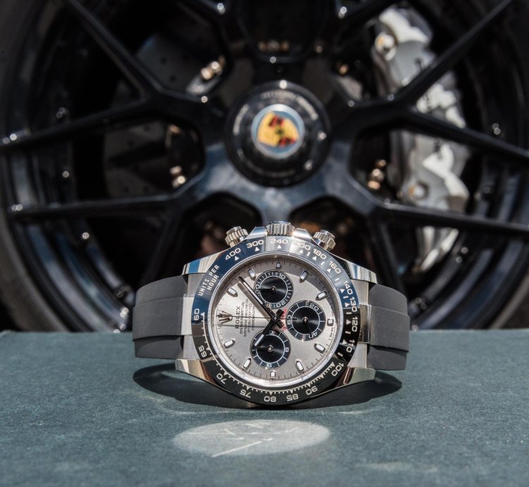 Rolex Daytona White Gold On Oysterflex