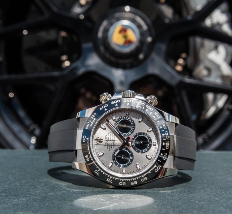Rolex Daytona White Gold On Oysterflex