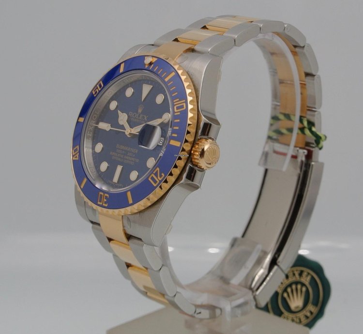 Rolex Submariner Date Blue Old Reference 116613 Nos Full Stickers