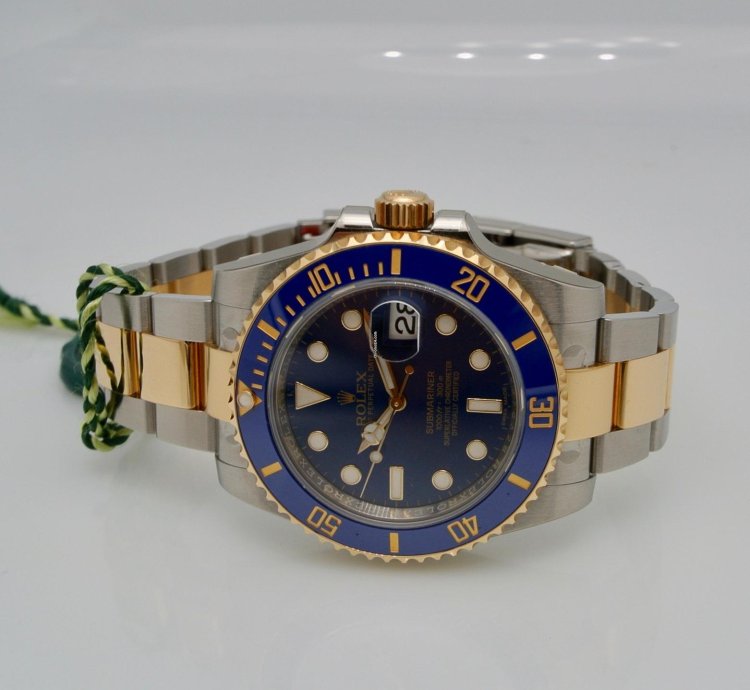 Rolex Submariner Date Blue Old Reference 116613 Nos Full Stickers