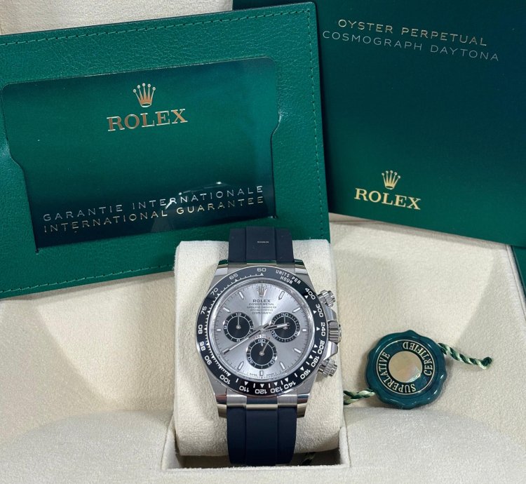 Rolex Daytona White Gold Oyster Flex Ghost Unworn 2024 Box And Papers