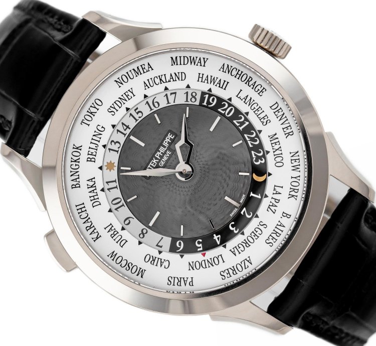 Patek Philippe World Time White Gold 18k Grey Dial Ref 5230g-014 Full Set