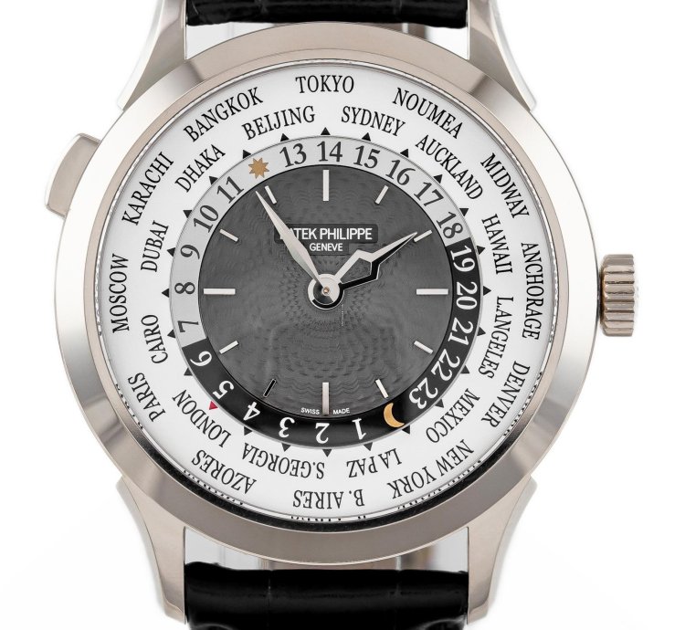 Patek Philippe World Time White Gold 18k Grey Dial Ref 5230g-014 Full Set