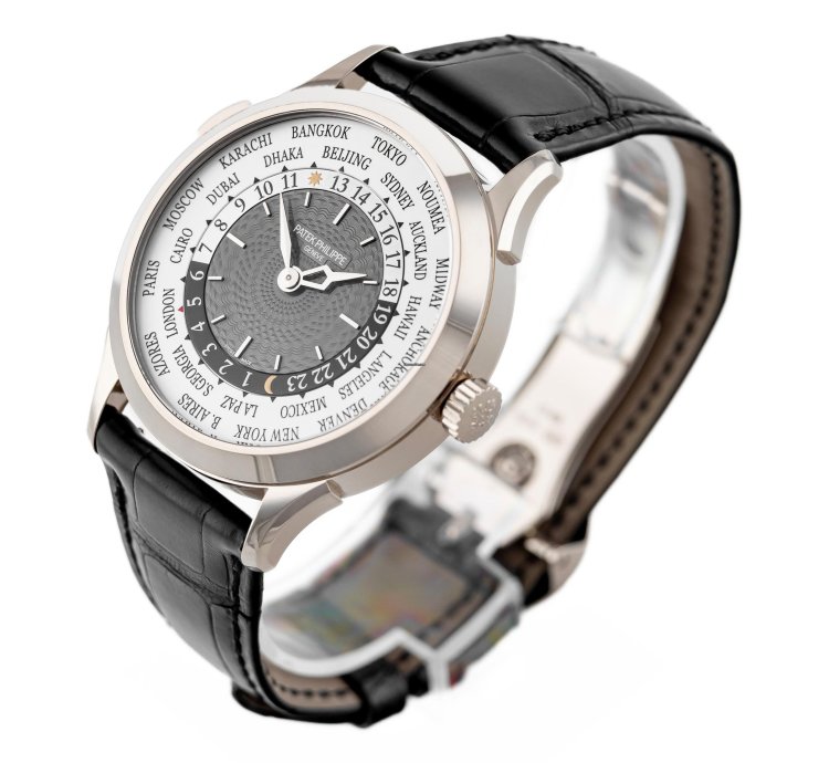Patek Philippe World Time White Gold 18k Grey Dial Ref 5230g-014 Full Set