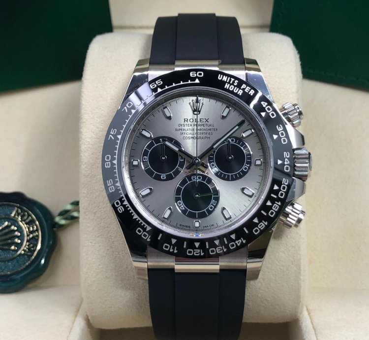 Rolex Daytona White Gold Oysterflex 2023 Full Set