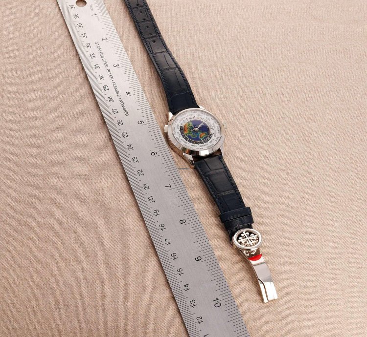 Patek Philippe World Time White Gold World Time Enamel Watch Ref 5231