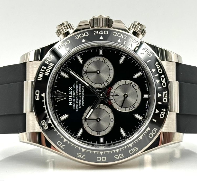 Rolex Daytona White Gold Oysterflex Black Dial 126519ln Unworn 2024
