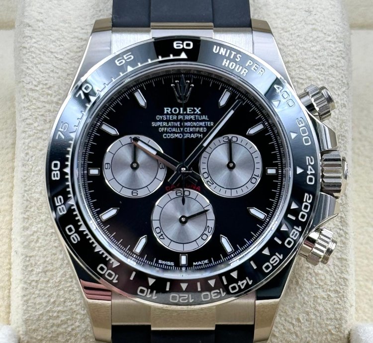 Rolex Daytona White Gold Oysterflex Black Dial 126519ln Unworn 2024