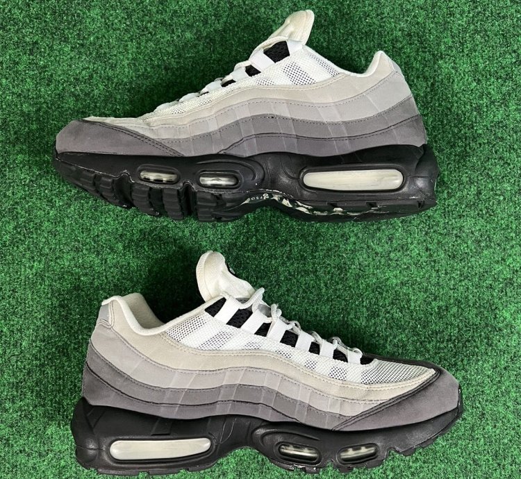 Nike Air Max 95 Og Gradient Grey Black White Mens Size 10 5
