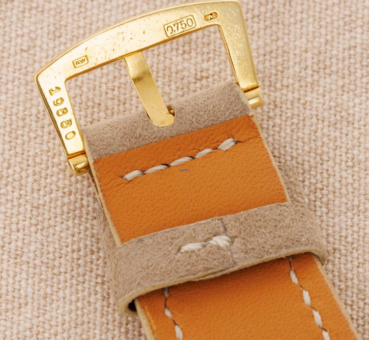 Patek Philippe Yellow Gold Rectangular Watch Ref 10 With Remarkable Engraving Details
