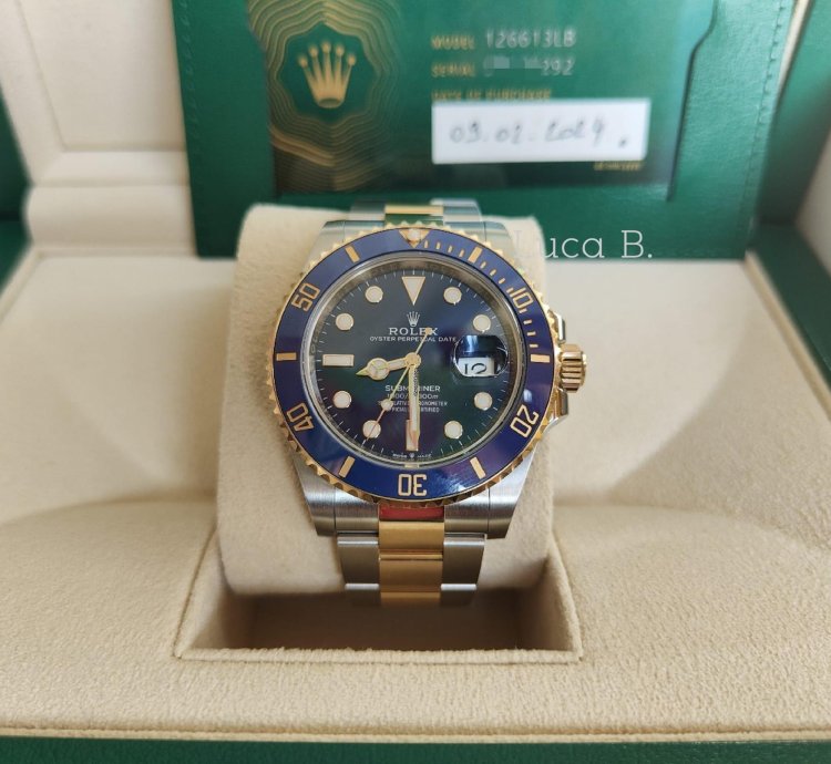 Rolex Submariner Date Certified 41mm Stainless Steel Yellow Gold