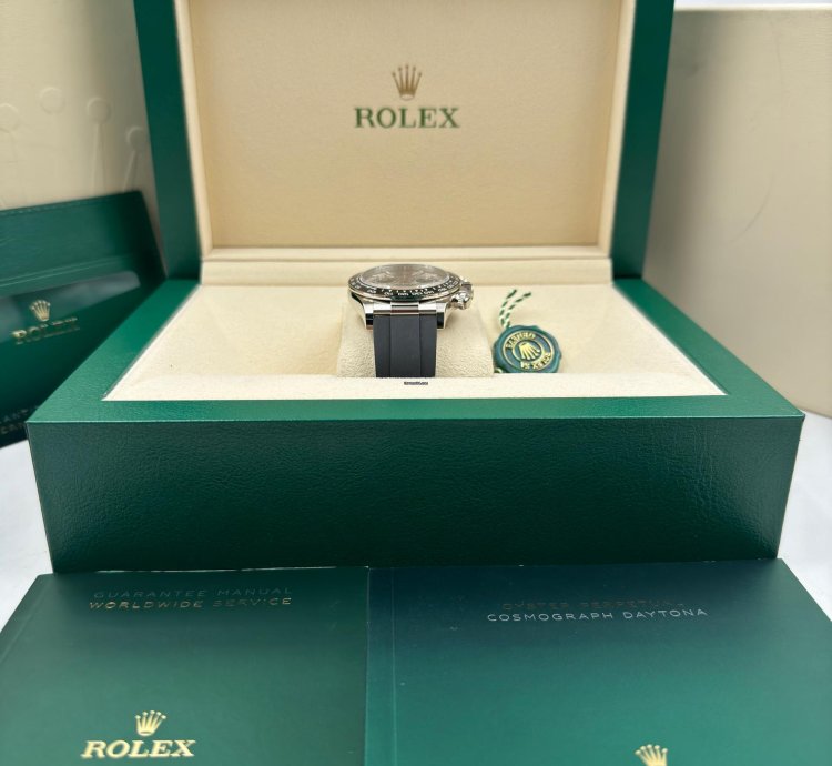 Rolex Daytona White Gold Oysterflex Grey Silver Dial 126519ln Unworn 2024