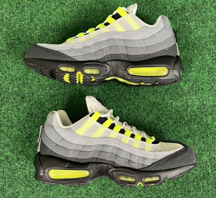Nike Air Max 95 Sp Men Sz 9 Neon Yellow Volt Black Patch
