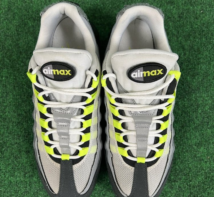 Nike Air Max 95 Sp Men Sz 9 Neon Yellow Volt Black Patch