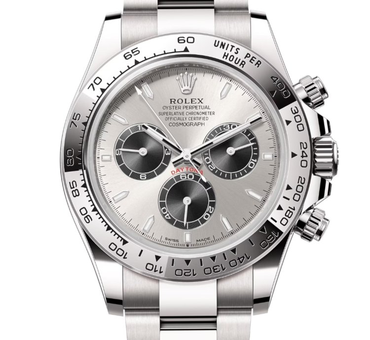 Rolex Daytona White Gold Silver Dial 126509 Unworn Full Set