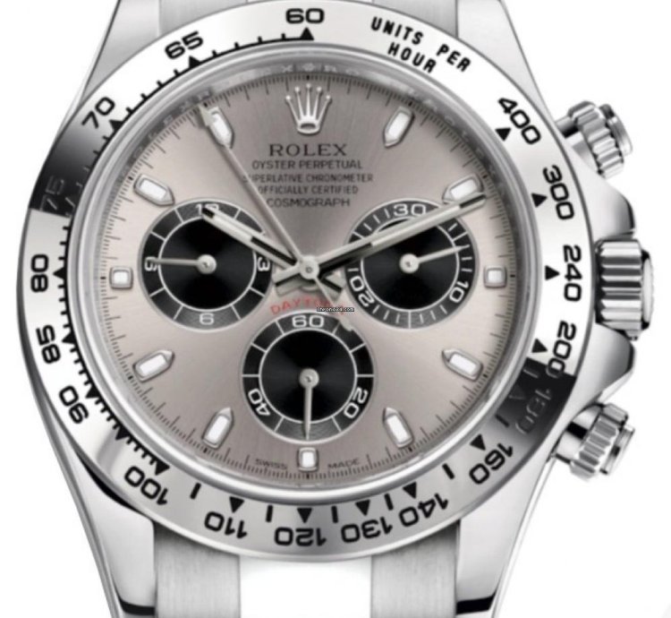 Rolex Daytona White Gold Silver Index Dial 126509