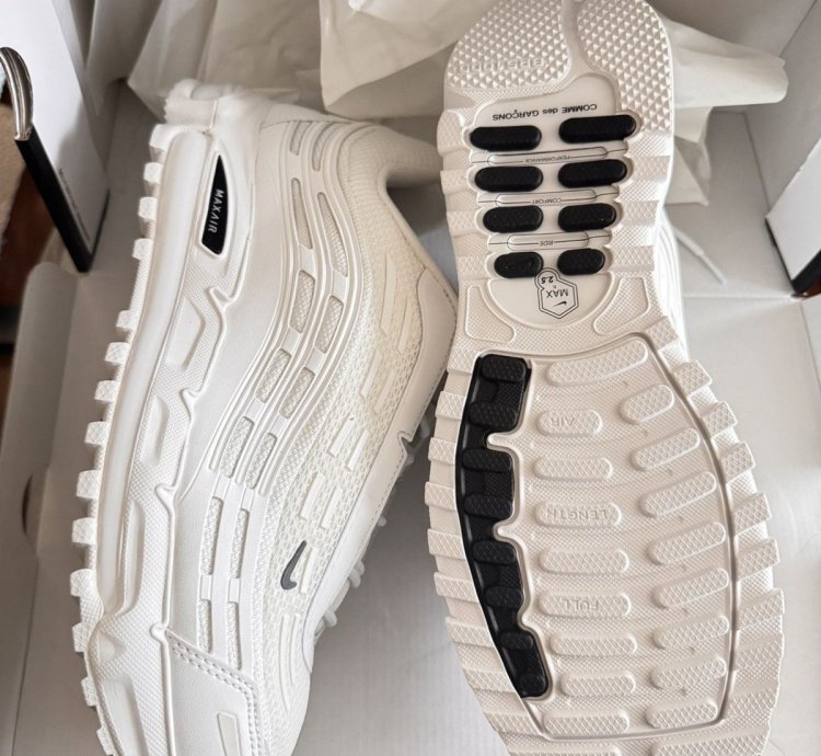 Nike Air Max 97 Comme Des Gar On Homme White Black