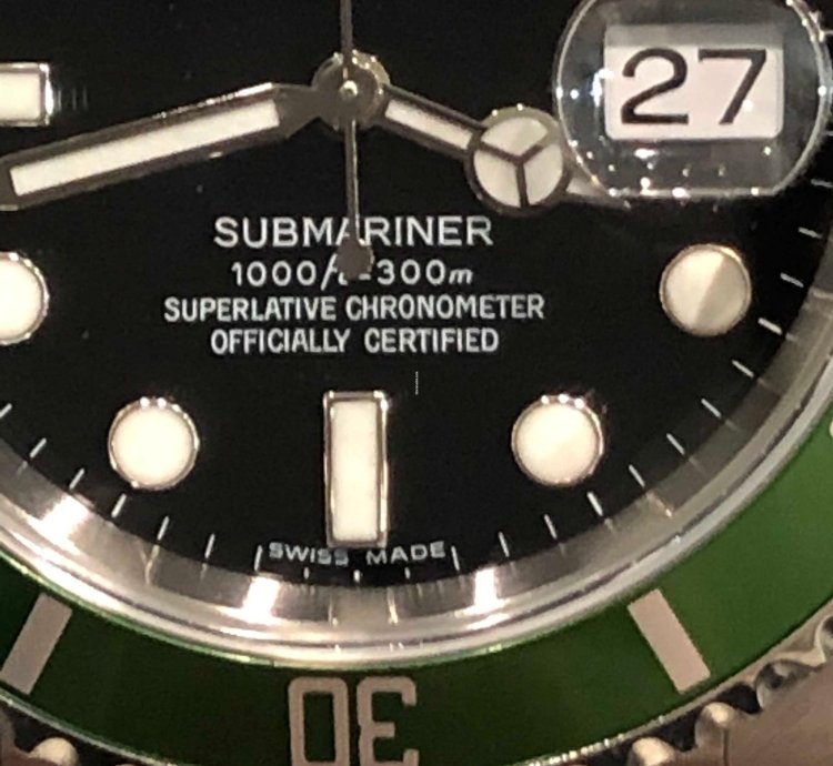 Rolex Submariner Date Ghiera Verde Kermit Nos 2005 Full Stickers