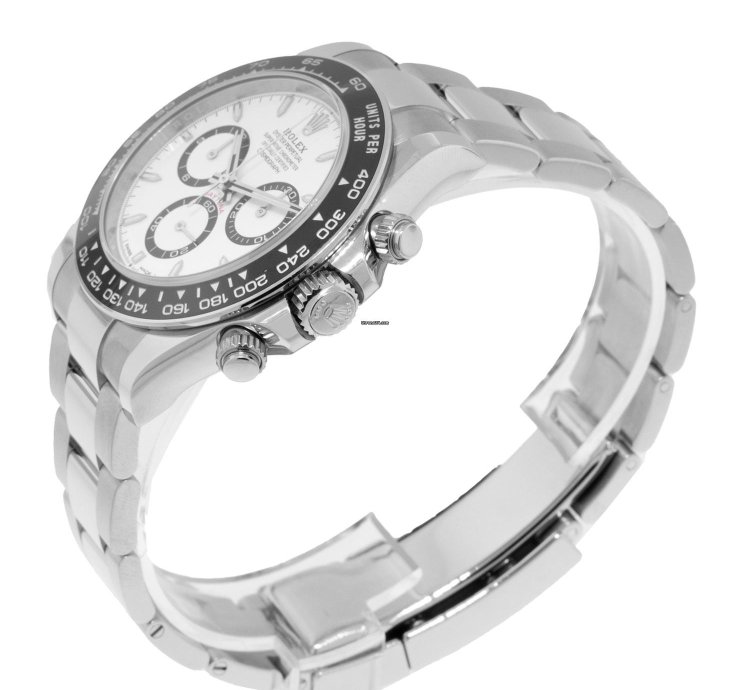 Rolex Daytona White Panda 40mm Stainless Steel White Dial Black Bezel 126500ln