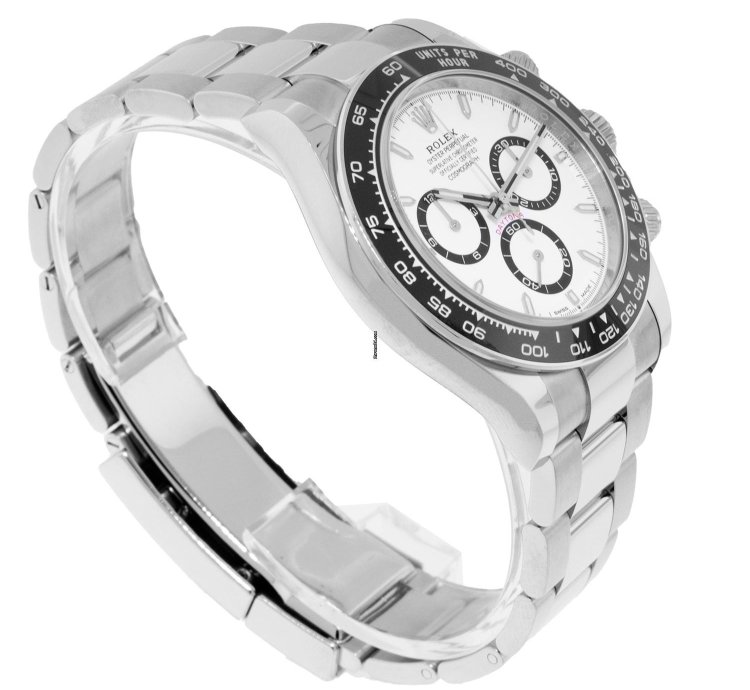 Rolex Daytona White Panda 40mm Stainless Steel White Dial Black Bezel 126500ln
