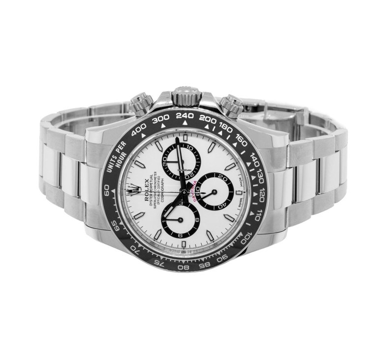 Rolex Daytona White Panda 40mm Stainless Steel White Dial Black Bezel 126500ln