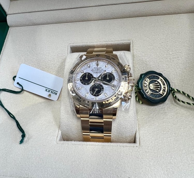 Rolex Daytona White Tag Meteorite Dial Yellow Gold Daytona