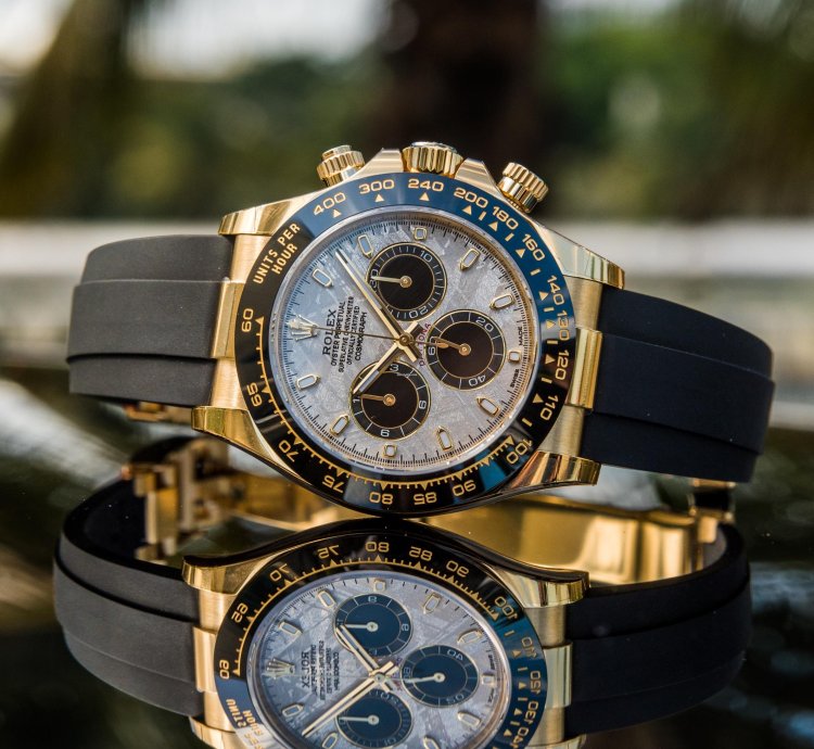 Rolex Daytona Yellow Gold - Meteorite Dial - Oysterflex discontinued
