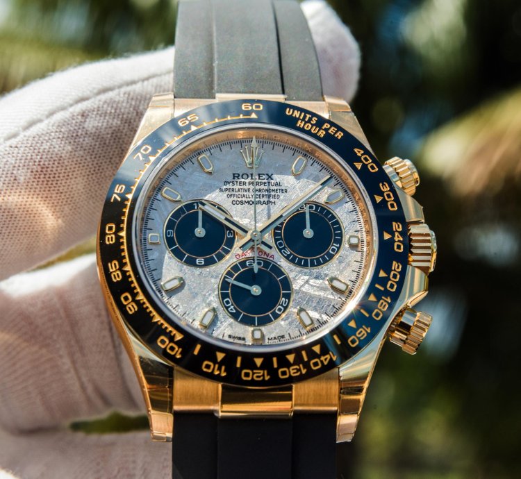 Rolex Daytona Yellow Gold - Meteorite Dial - Oysterflex discontinued