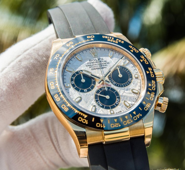 Rolex Daytona Yellow Gold - Meteorite Dial - Oysterflex discontinued