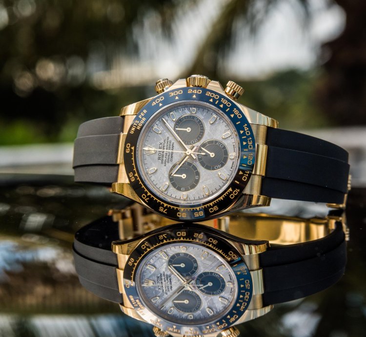Rolex Daytona Yellow Gold - Meteorite Dial - Oysterflex discontinued