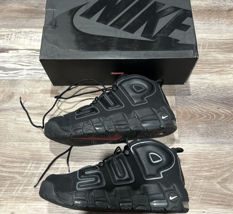 Nike Air More Uptempo Supreme Black