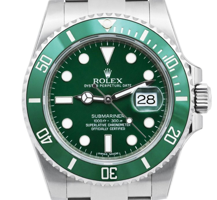 Rolex Submariner Date Hulk 116610lv - 2013 Full Set Unworn Fully Stickered Green Dial