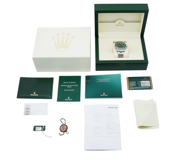 Rolex Submariner Date Hulk 116610lv - 2013 Full Set Unworn Fully Stickered Green Dial