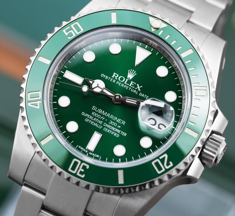 Rolex Submariner Date Hulk 116610lv - 2013 Full Set Unworn Fully Stickered Green Dial