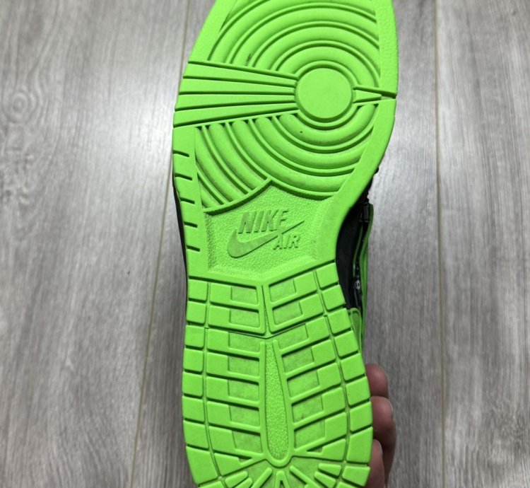 Nike Air Rubber Dunk Off-white Green Strike Mens Sneakers