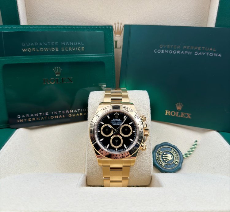 Rolex Daytona Yellow Gold Black Dial Yellow Gold Bracelet 126508 Unworn 2024