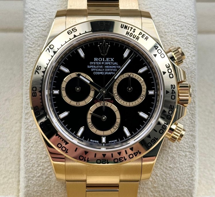 Rolex Daytona Yellow Gold Black Dial Yellow Gold Bracelet 126508 Unworn 2024