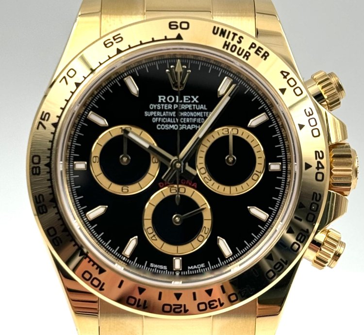 Rolex Daytona Yellow Gold Black Dial Yellow Gold Bracelet 126508 Unworn 2024