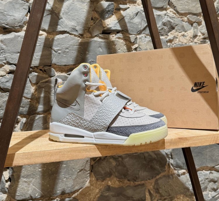 Nike Air Yeezy 1 Zen Grey High Top Sneakers