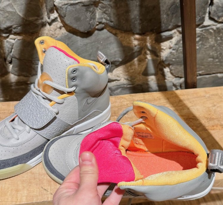 Nike Air Yeezy 1 Zen Grey High Top Sneakers