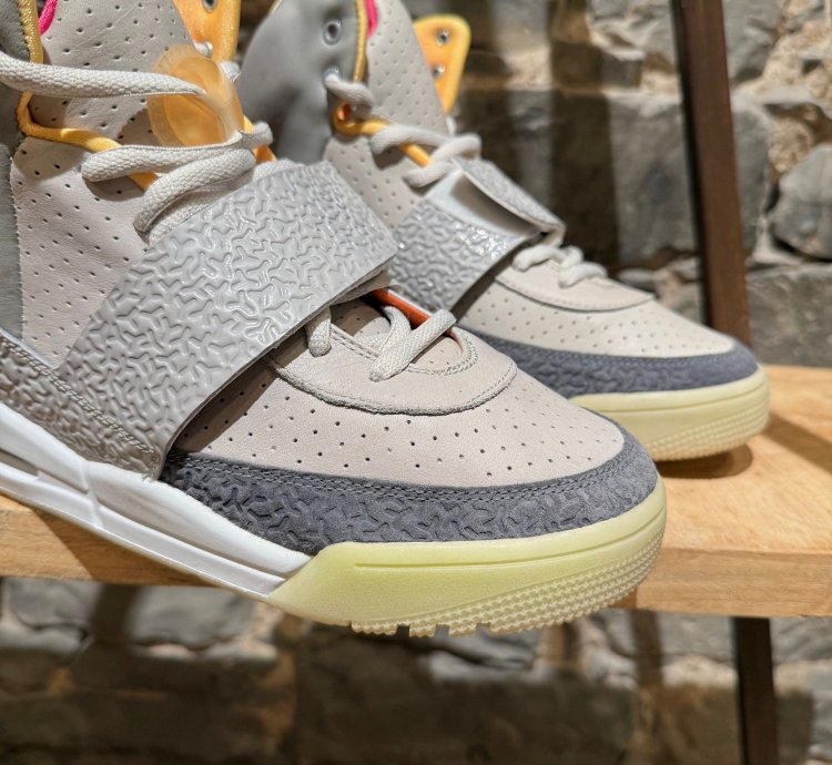 Nike Air Yeezy 1 Zen Grey High Top Sneakers