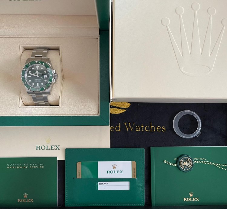 Rolex Submariner Date Hulk 116610lv New Full Stickers