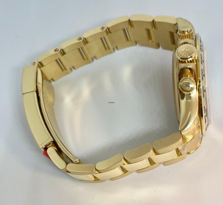 Rolex Daytona Yellow Gold Black Diamond Dial 116508 New
