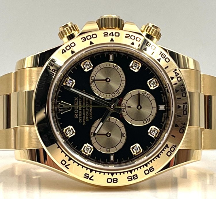 Rolex Daytona Yellow Gold Black Diamond Dial 126508 Unworn 2024