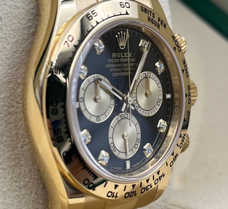 Rolex Daytona Yellow Gold Black Diamond Dial 126508 Unworn 2024