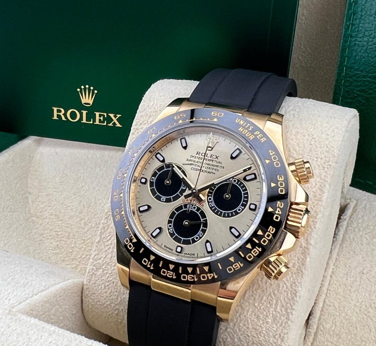 Rolex Daytona Yellow Gold Black Subdials